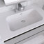Meuble-lavabo mural avec lavabo en céramique et trois trous de robinet-729901661-729901662