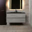Meuble-lavabo mural simple 36 po avec comptoir en quartz Lecio-1359721814