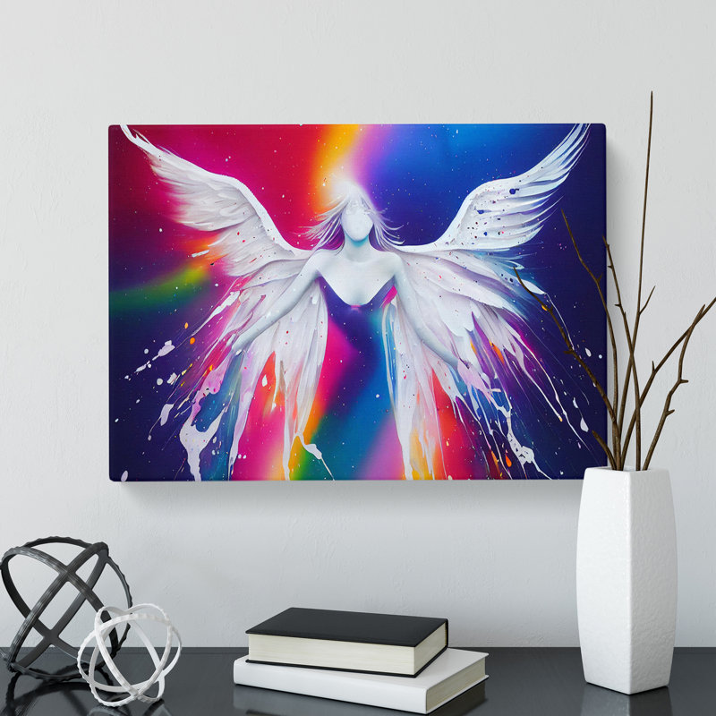 Angel Painted Vol.2 Abstract - Wrapped Canvas, 40cm H x 60cm W x 3cm D
