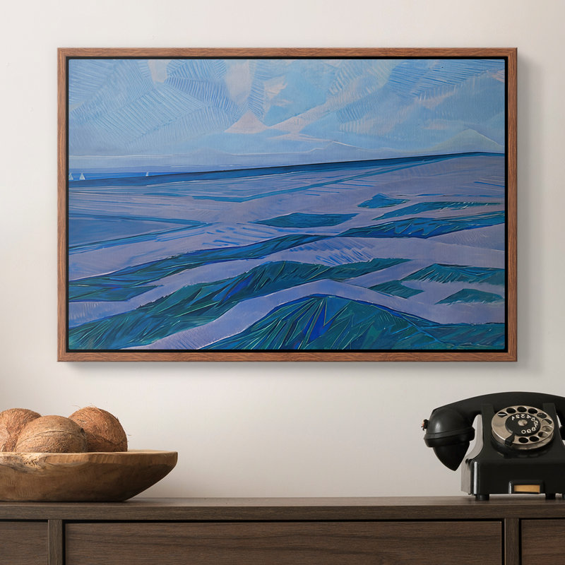 «Dune Landscape», 1871 - Piet Mondrian, toile tendue avec châssis, 16 x 24, Noyer