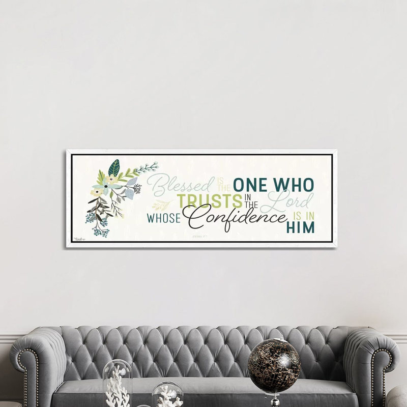 Blessed One by Gigi Louise - Panoramic Print on Canvas, 50.8cm H x 152.4cm W x 3.81cm D, White Framed