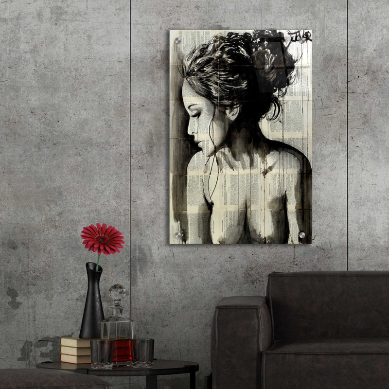 Trinx «Dreamer» par Loui Jover, art mural en verre acrylique, H 24 po x l 16 po x P 0,12 po