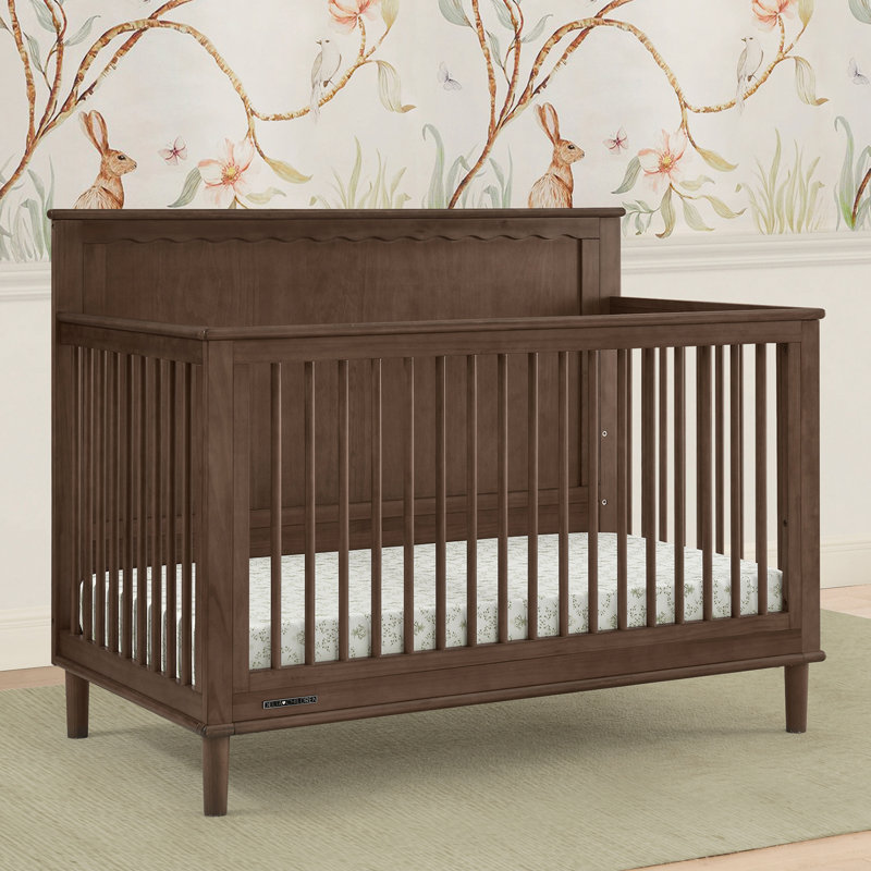 Penelope 6-In-1 Convertible Crib, Brown