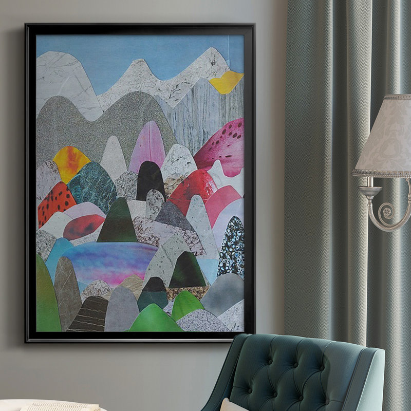 Utah Mountains par Coco Good Print, H 42,5 po x l 30,5 po x P 1 po, Cadre noir