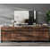 Modern TV Stand And Coffee Table Set Of 2, TV Stand For Tvs Up To 110 Inches, Entertainment Centre With Metal Base, Square Coffee Table With Tempered Glass And Four Storage Drawers For Living Room