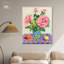 «Pink Mood», art mural boho pêche par Art Remedy-104352776-104352777
