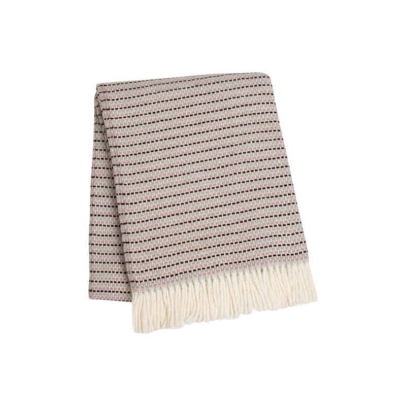 Jeté en mélange de coton 55 po x 70 po avec frange