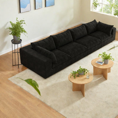 Luxurious Modular Sofas, Corduroy Fabric, Modern Large Adjustable Design For Living Room