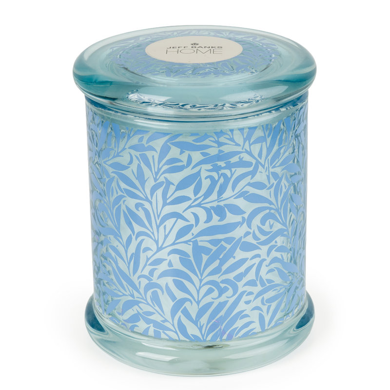 Woodsy Scented Jar Candle with Glass Holder