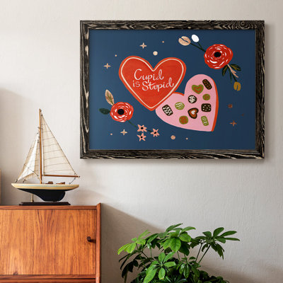 Happy Galentine II, peinture sur toile encadrée