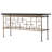 Mesina 79" Rectangular Solid Wood Top Console Table with Forged Brass Base