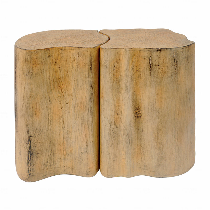 Table de bout de patio 2-en-1 MGO, Brun