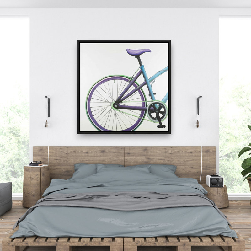 «Bleu et vélo mauve» sur