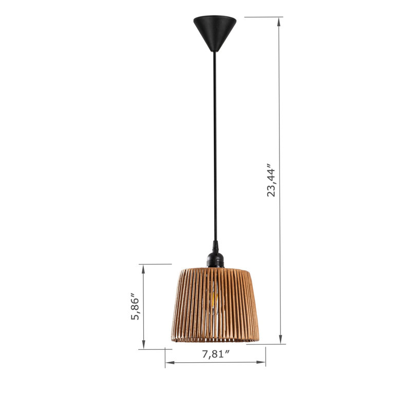 Metal Body Cone Pendant