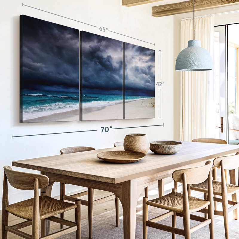 «Dark Cloudy Sky» sur toile, H 42 po x l 65 po x P 1,25 po