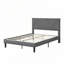 Lit plateforme en tissu d'ameublement