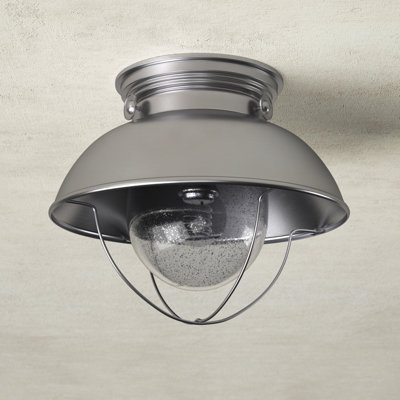 Audrey 11.25'' W 1 - Bulb Outdoor Semi Flush Mount