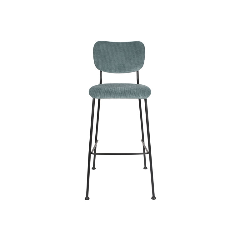 Benson Bar Stool, Gray, Counter Stool (25” Seat Height)