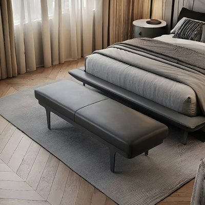 Banc rembourré en similicuir New Luxury