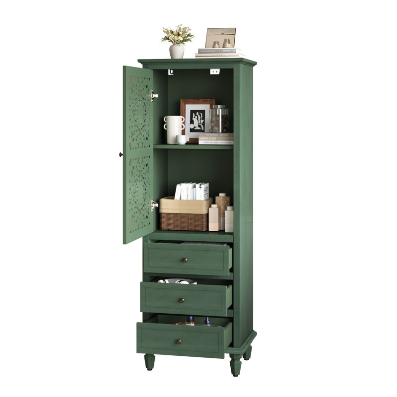 vaisselier gain de place, 160 cm, rangement de style champêtre en MDF et bois pour salle à manger