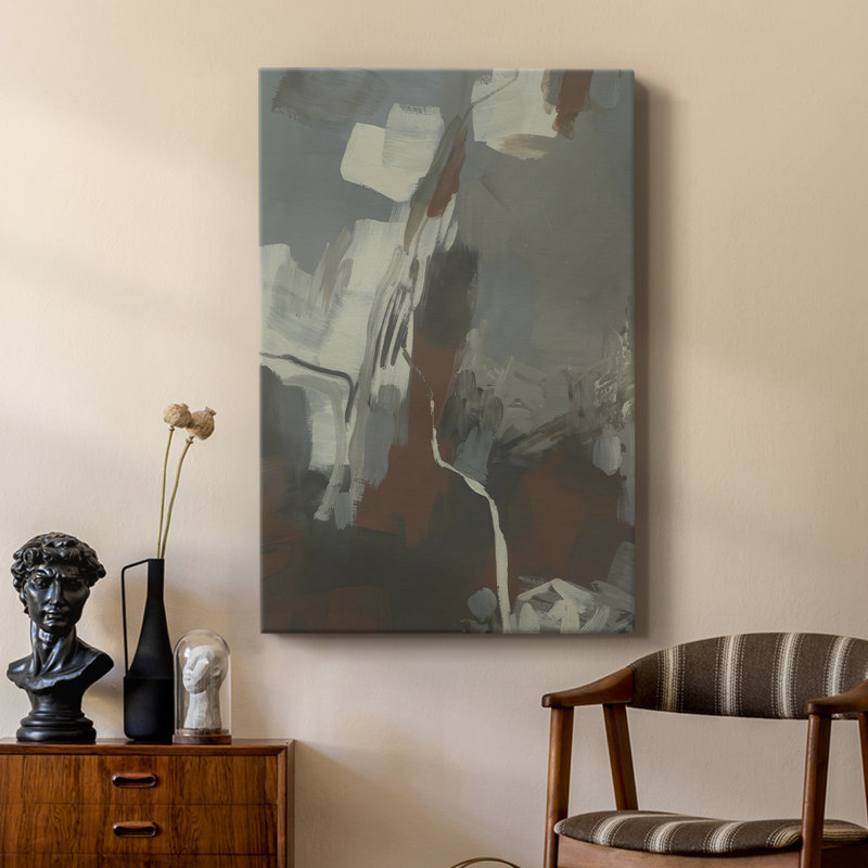 Mudstone Graffiti II -Custom Wrapped Gallery Cavas, 60" H x 40" W