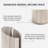 Wooden Paper Towel Holder with Fluted Design for Kitchen and Table Decor, Anti Skid Base, Eco Friendly Mango Wood & Metal Rod - Whitewash / Nickel-665833112-665833114
