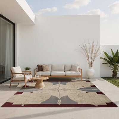 Elegant Fractures Indoor And Outdoor Area Rug