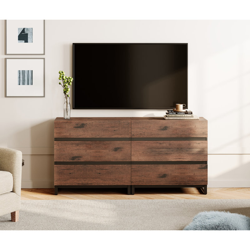 Modern TV Stand For 100 Inch Tvs, Entertainment Center Console With 3 Drawers, Metal Base, Living Room, Bedroom