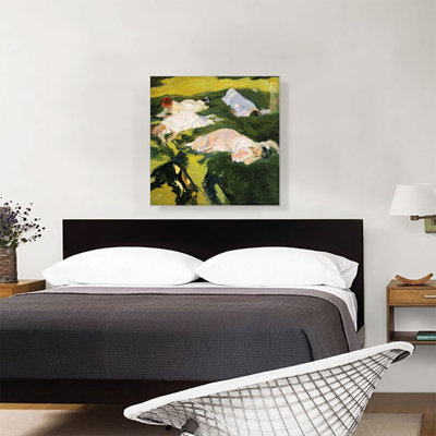 "La Siesta" par Joaquin Sorolla y Bastida, reproduction d'art sur toile tendue