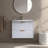 30'' Matte White Modern Wall-Mounted Single Bathroom Vanity Set