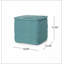 Pouf carré Hansolo Yarn, choix confortable, fonctions multiples, design classique et coins confortables