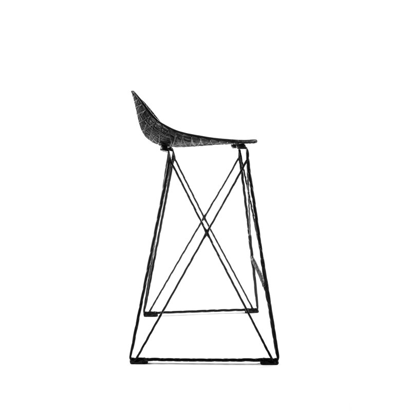 Carbon Outdoor Stool, Low