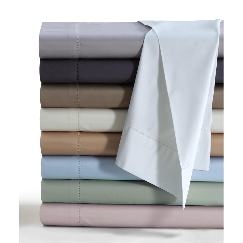 Sateen Sheet Set, Ivory, King Sheet Set + Fitted Sheet + 2 Pillowcases