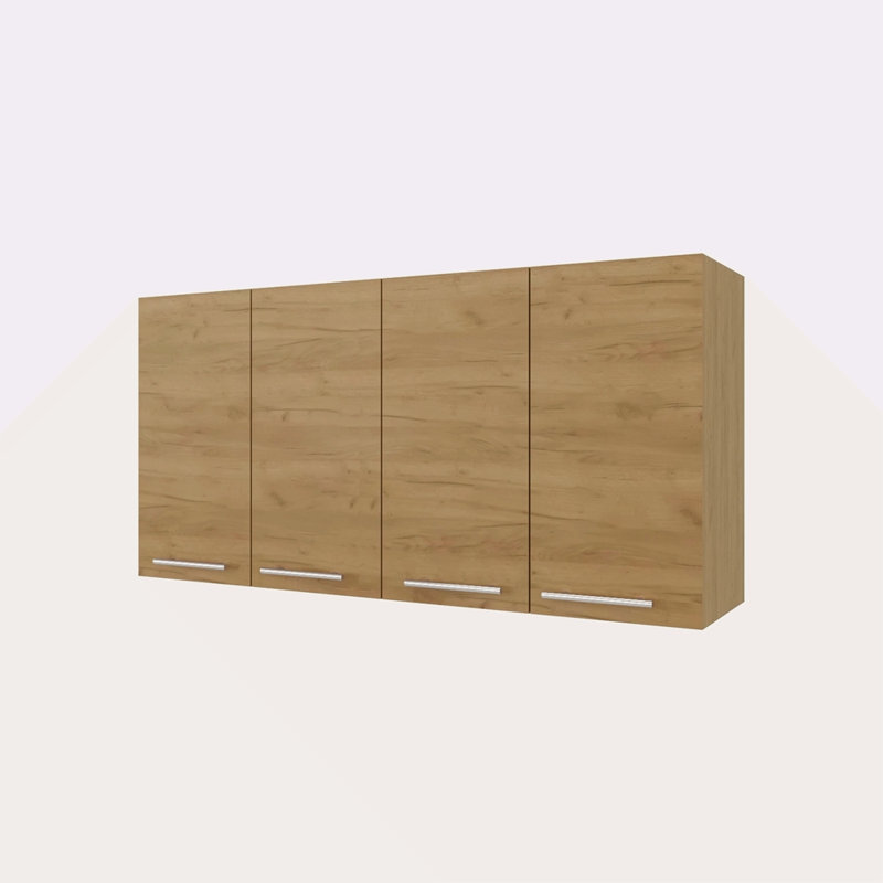Armoire murale en mélamine avec 4 portes