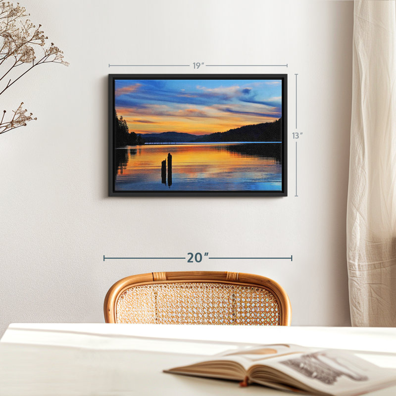 Impression sur toile «Majestic Coeur D'Alene Lake», H 13 po x l 19 po