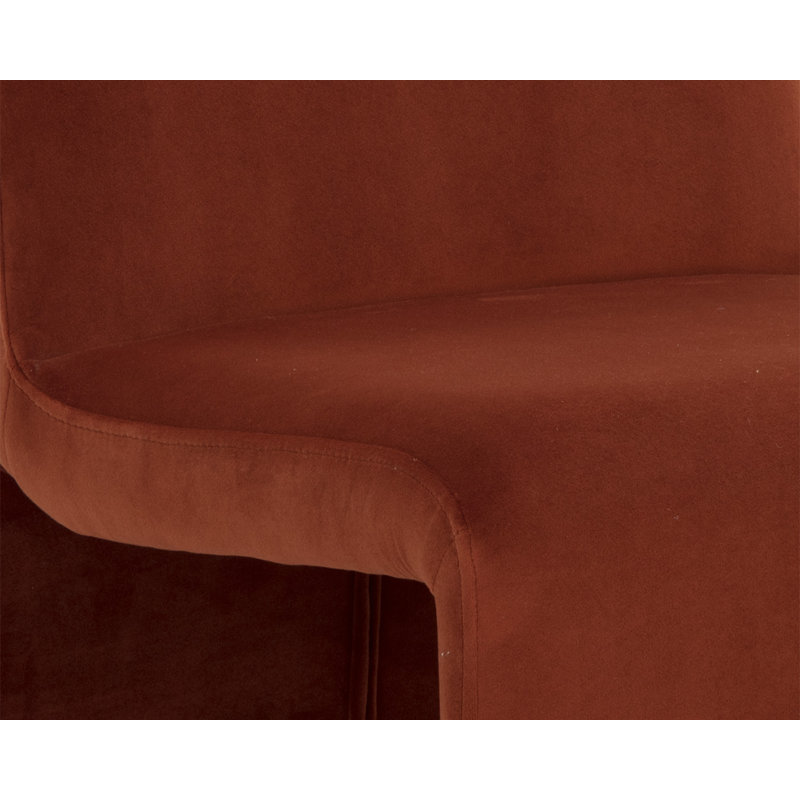 Chaise parsons rembourrée H 20 po, Orange