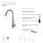 Laguna Brass Pull Down Kitchen Faucet