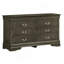 Commode Louis Phillipe G3105-D, gris-94657366