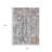 3' X 5' Copper And Gray Abstract Washable Indoor Outdoor Area Rug-2108892044