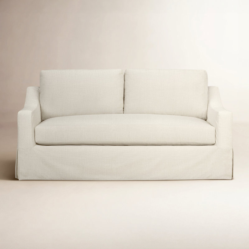 Cranbrook 78" Slipcovered Sofa, Conversation Linen Basketweave