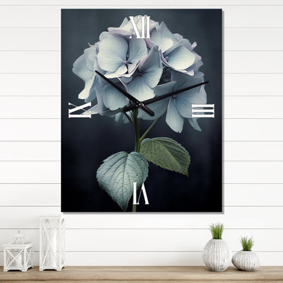 Horloge murale florale