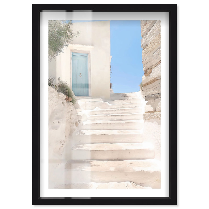«Skyline Steps Shadowbox» par Notoriart, H 37 po x l 25 po, Noir