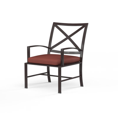 Chaise de terrasse avec coussin Mulcahey
