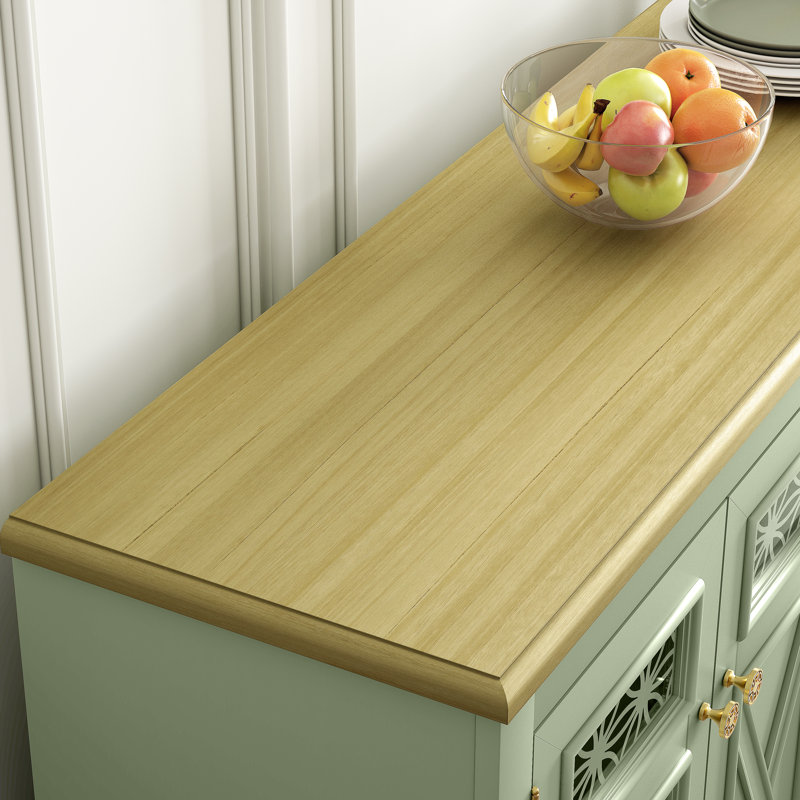 Buffet campagnard avec tablettes réglables I 57,4 po Iziaha , Sarcelle