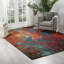 Bayport Blue/Orange/Red Area Rug-50178463