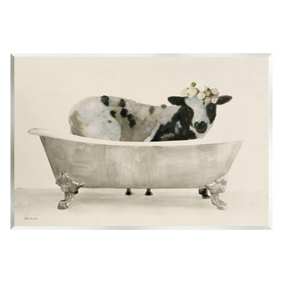 " Cow In Antique Tub " by Stellar Design Studio