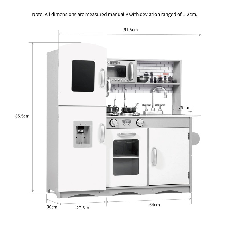 Eady Kitchen Set, White