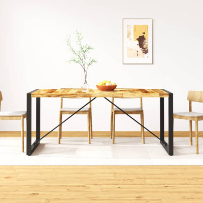 Robert Mango Rectangular Wood Top Dining Table