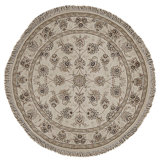 High-Quality Hand-Knotted Ivory Area Rug