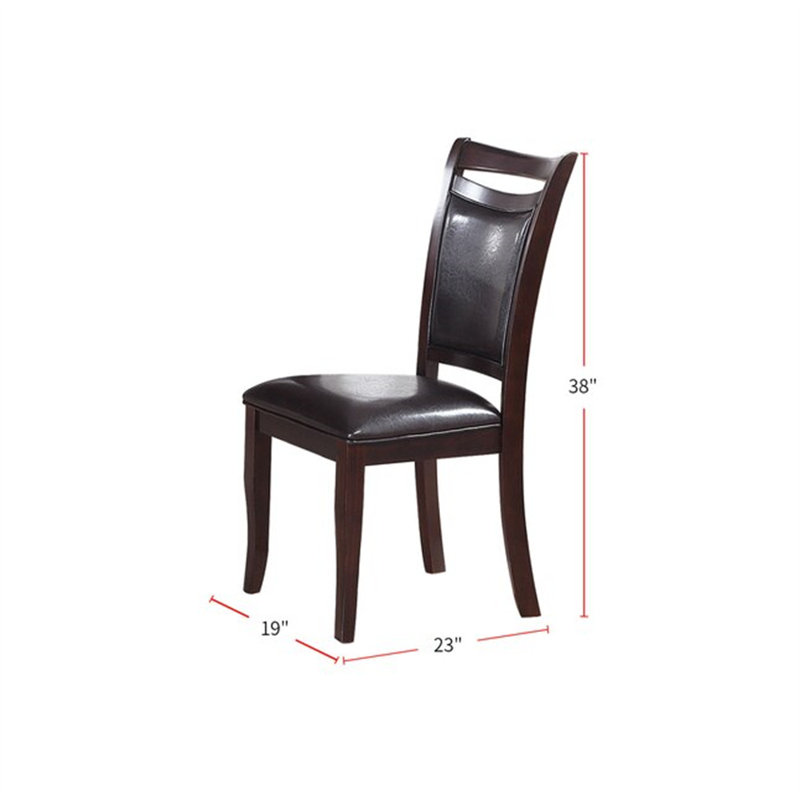 Chaise d'appoint Donelson en brun foncé